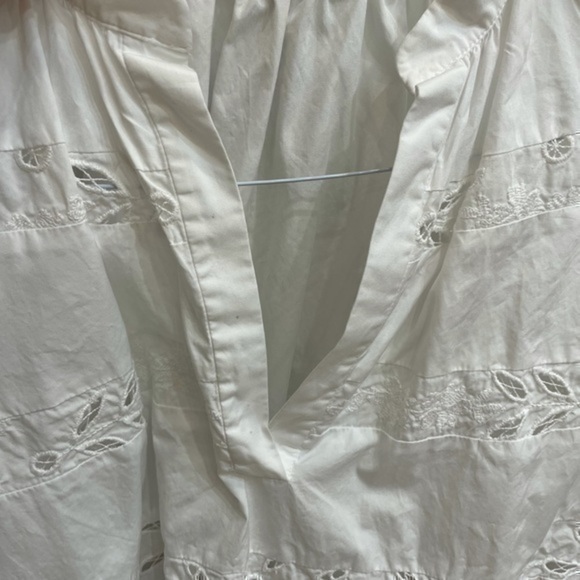 Adam Lippes White Open Work Blouse Size L - Picture 7 of 10
